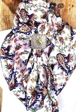 Wild Rag Scarf Western Cowboy Buckaroo Scarves Bandana Cowgirl Silky Paisley wh