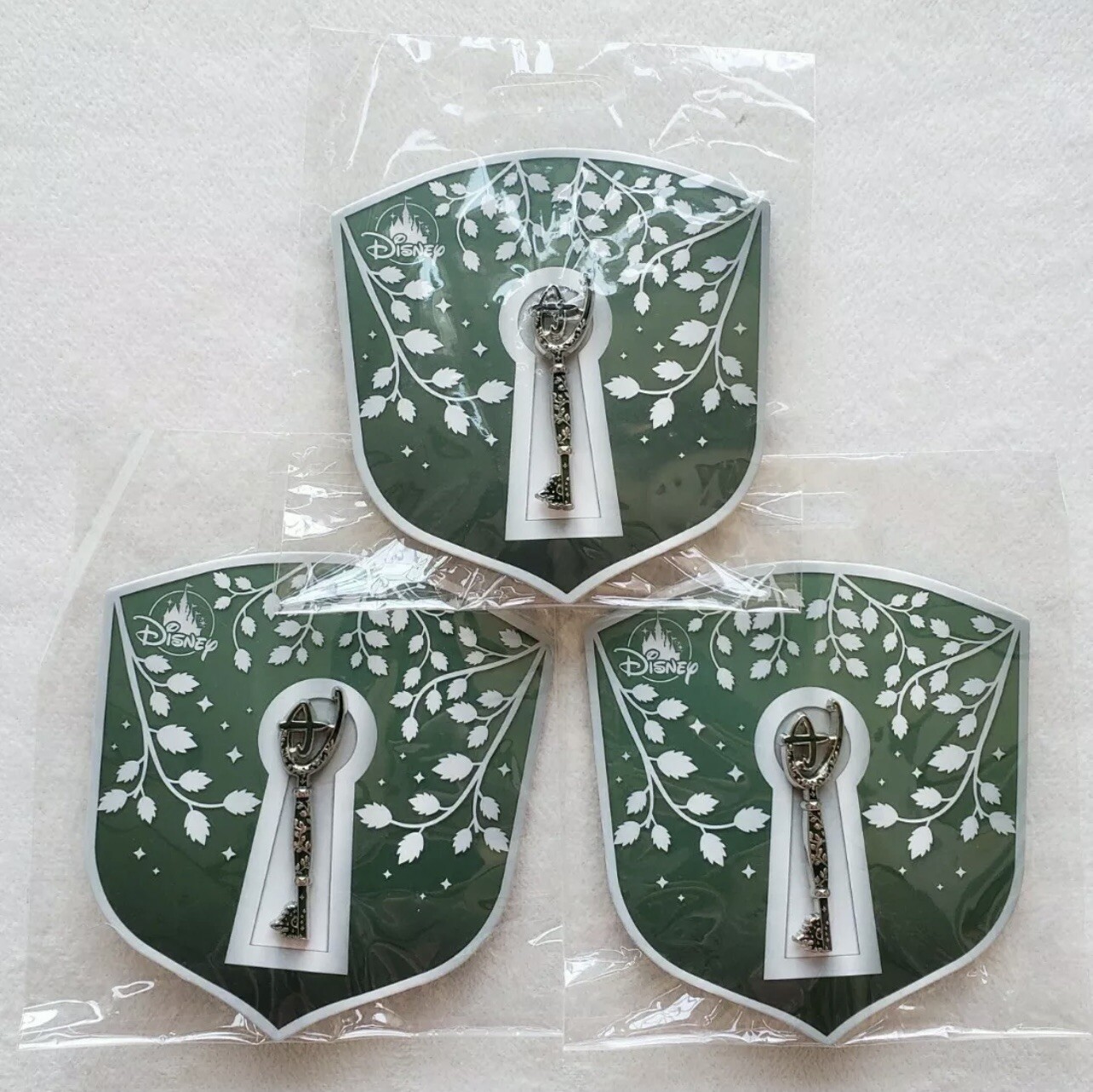 3 Disney Store Opening Ceremony Green Key Pin 10th Anniversary 2020
