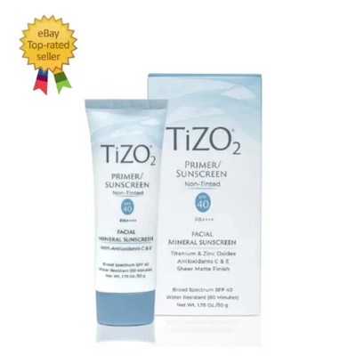 Tizo 2 Tinted Mineral Sunscreen SPF 40 PA+++ Primer, 1.75oz Facial Sunblock