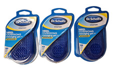 Dr. Scholls MEN Gel HEEL Cushion Insoles Massaging  3 pairs 