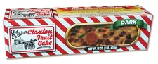 Claxton Fruit Cake - 1 Lb. Dark Recipe - Packed in New Exclusive Claxton Carton