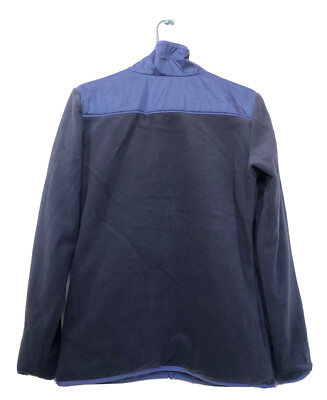 Columbia Reversible Fleece-Lined Jacket M Blue Houston Heights