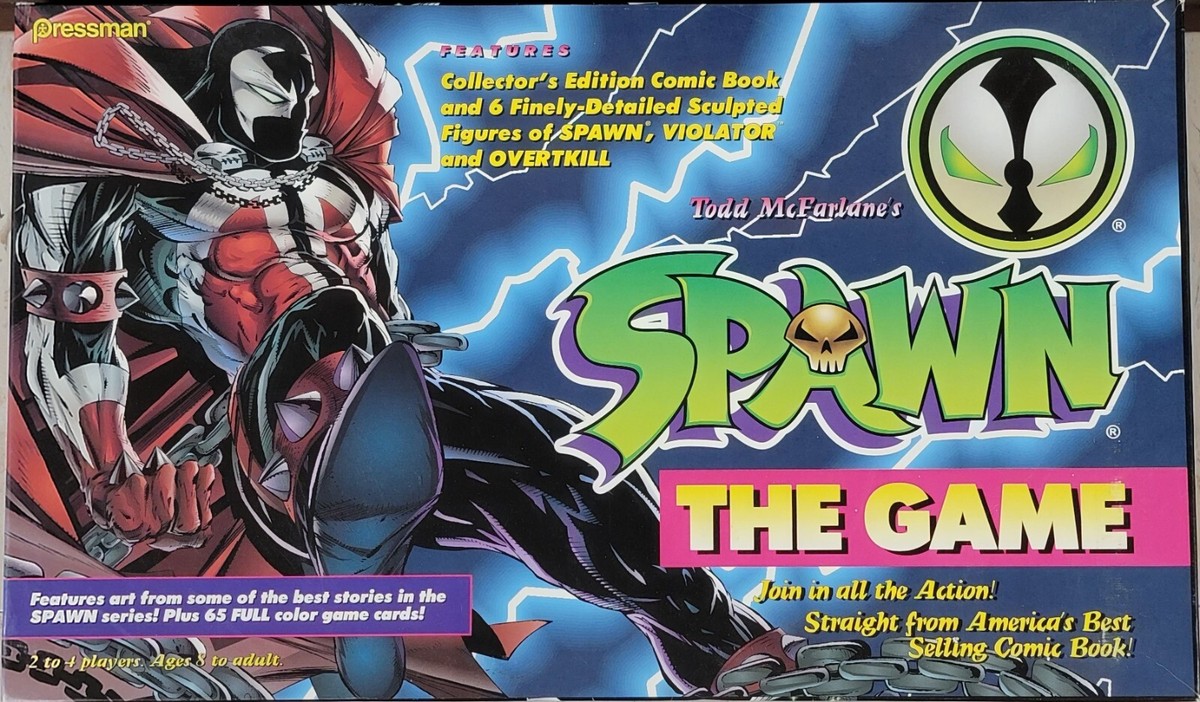 SPAWN THE Board GAME Todd McFarlane Toys 1995 Comics