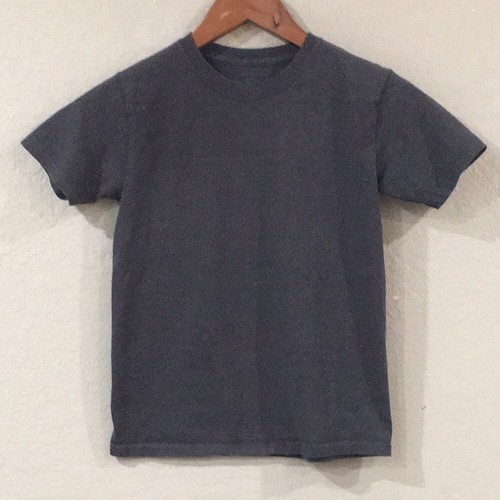 Fruit of the Loom Boys Sz M 8 Shirt Gray Short Sleeve No Print Jersey Neutral