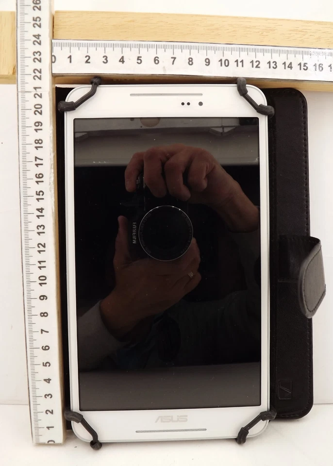 ASUS FONEPAD 8 FE380CG K016 di usato in WIRELESS funziona da bianco nero vintage - Immagine 4 di 4