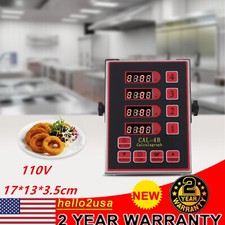 4-Channel Digital Kitchen Timer CAL-4B Restaurant Cooking Reminder Commercial