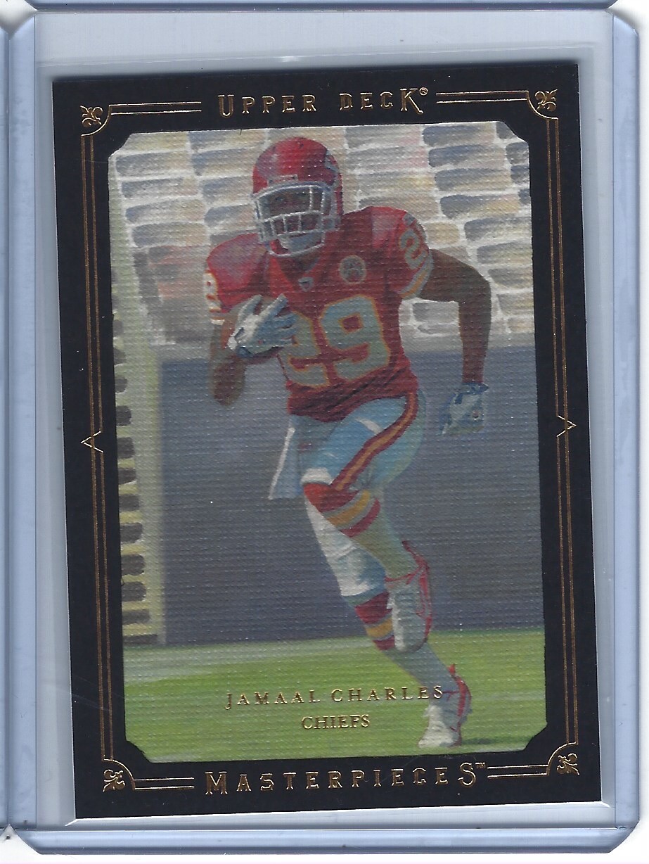 Jamaal Charles Upper Deck Masterpieces #42 Framed Black