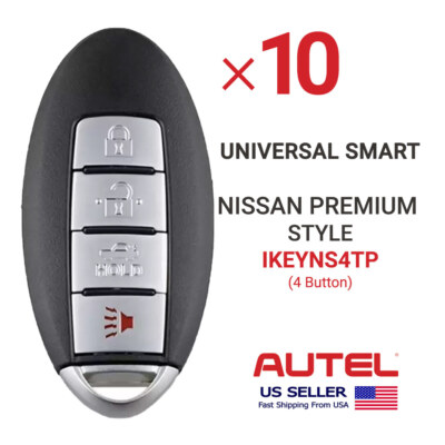 Llaves Inteligentes Autel Lote De 5 IKey Universal - 4 Botones (IKEYAT4TP), Compatible Con KM100 5X Mandos Autel IKEYAT4TP Compatibles KM100