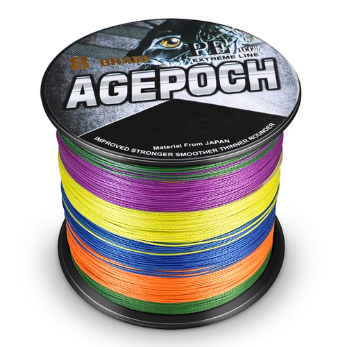 Agepoch 8 Strands 100M-1000M PE Dyneema Braided Fishing Line 5 Colors 10LB-100LB - Picture 10 of 26