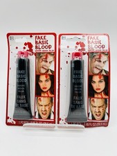 Lot of 2 Fake Basic Blood 0.95 fl oz tube Red Scary Halloween Zombie Vampire
