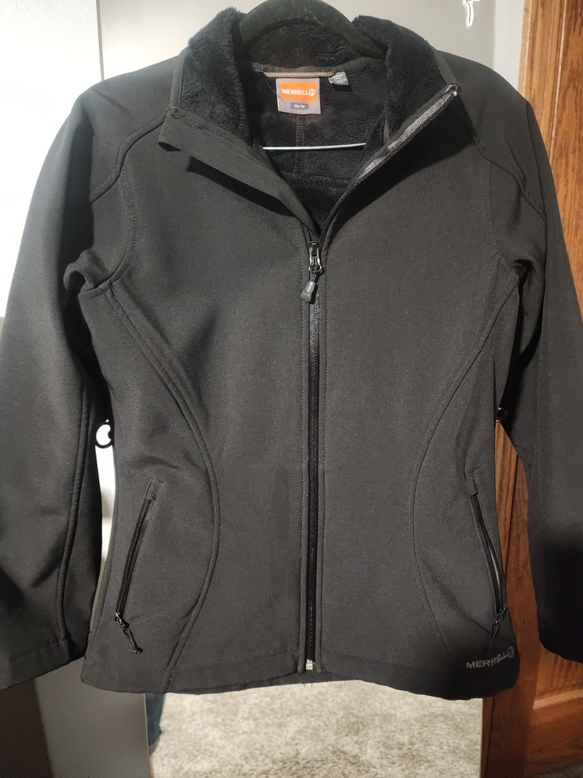 Merrell Black Softshell Jacket Wind And Water Res… - image 1