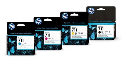 Druckerpatronen HP 711 Multipack 4er Set. Schwarz,Magenta,Cyan,Yellow