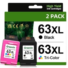 63XL Ink Cartridges for HP Envy 4516 4520 4522 OfficeJet 3830 4650 5255 Printer