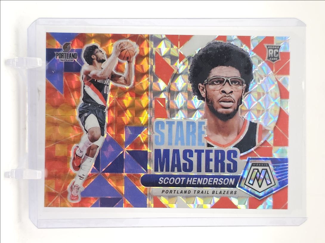 SCOOT HENDERSON 2023-24 MOSAIC STARE MASTERS ROOKIE MOSAIC PRIZM RC Q3413