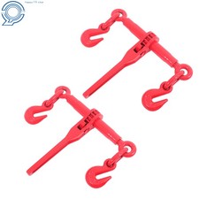2pcs Chain Binders Tie Down 14 - 516 Ratchet Chain Binders G70 Steel 7800lbs