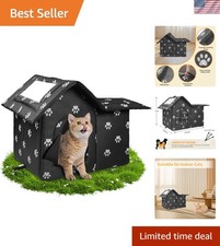 Versatile Feral Cat Shelter - Collapsible, Weatherproof  Warm for Every Season