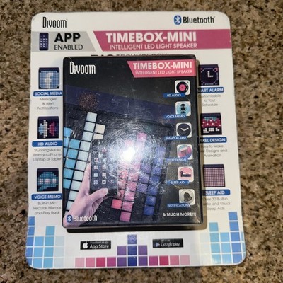 Divoom Timebox-Mini Smart Speaker with LED Lights - Black