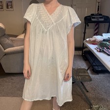 Vintage Sheer Pastel Green / Blue 70s Nightgown