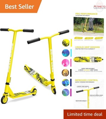 Stunt Scooter Aluminium Kids 6-12 Lightweight 360° Tricks Fast Ride