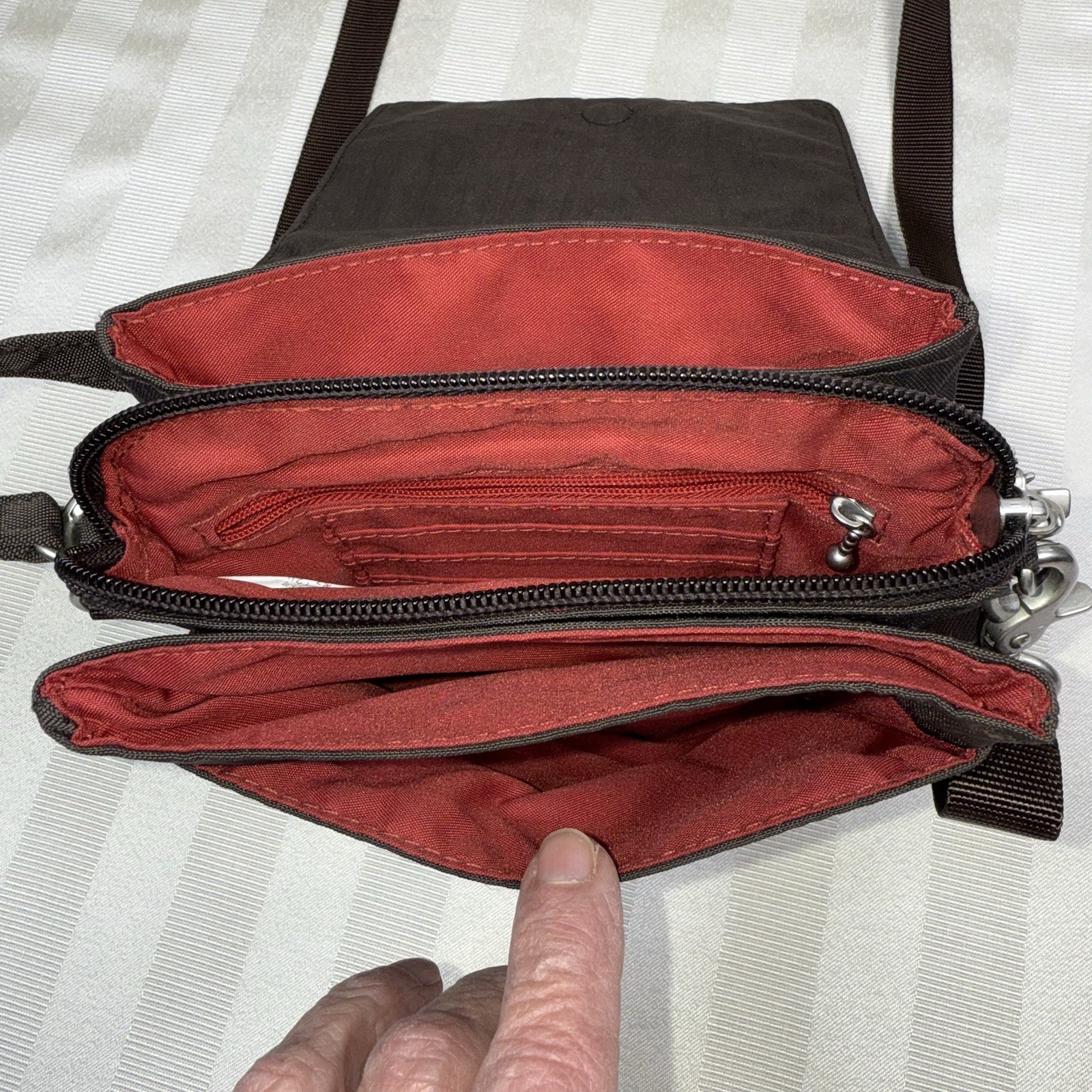 BAGGALLINI  Brown Multi Function Mini Crossbody O… - image 5