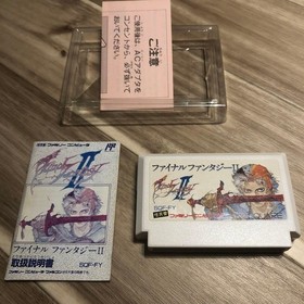 FC Final Fantasy 2 II Square with Box & Manual Nintendo Famicom Tested & Working