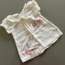 Baby Girl 3-6 months TU Cream Peter Rabbit Flopsy Tunic with Ruffles (62 21)