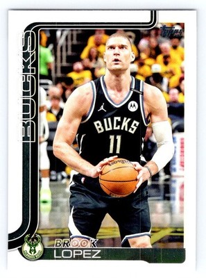 2025-26 Topps Basketball 58 Brook Lopez, Milwaukee Bucks