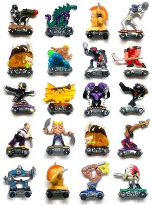 CHOOSE: Vtg 1991 Kenner SAVAGE MONDO BLITZERS Wheeled 2'' Mini Action Figures