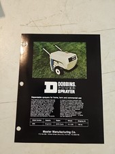 Vintage Dobbins Power Sprayer Model 3005 Sales Brochure Spec Sheet 