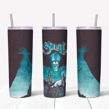 Ghost Opus Eponymous Papa Emeritus Sublimation 20oz Skinny Drink Tumbler