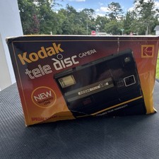 Kodak Tele Disc Vintage Disc Film Camera Black with Original Box