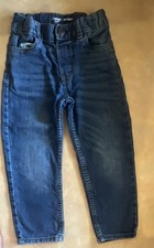 OshKosh B'gosh Straight Jeans 4T Blue Denim Elastic Waist Pockets