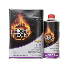 High Teck 8100 Overall 2k Clearcoat Gallon Kit With Medium 8102 Hardener