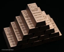 1 Pound lb Copper Bar Trapezoid Ingot Element Design