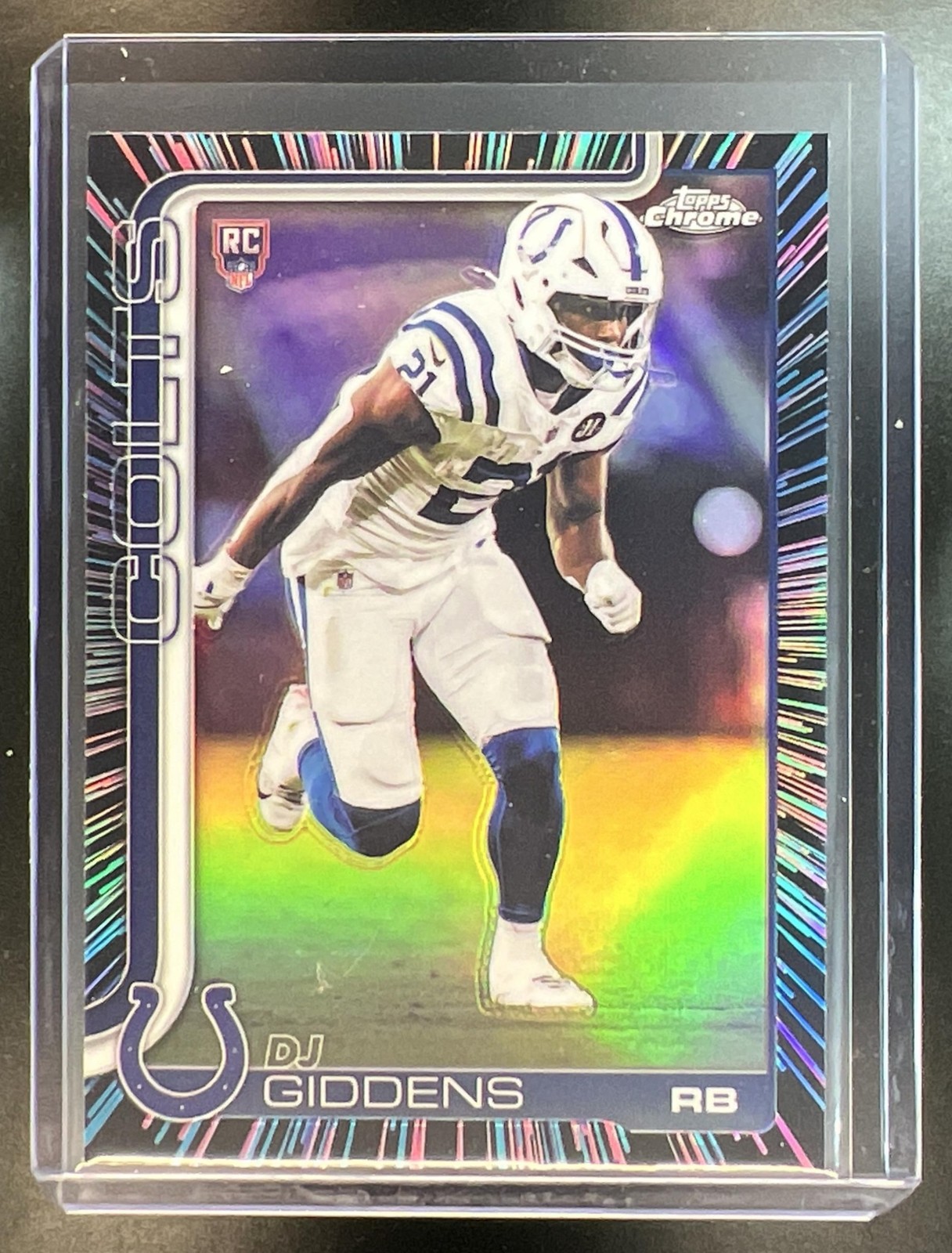 DJ Giddens Topps Chrome #390 Neon Pulse