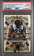 Eric Dickerson 1 of 1 Black and Gold King of Hearts Rams Legend RARE 1/1
