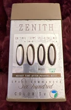 RARE Vtg Zenith Space Commander 600 Six Hundred Color TV Remote MCM Atomic Age