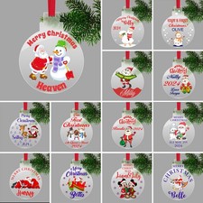 Personalised Christmas Bauble Ornament Xmas Tree Decoration for Family Gift 2025