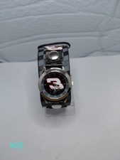 Dale Earnhardt Jr #3 Racing Quartz Analog Watch Black Dial Leather Strap