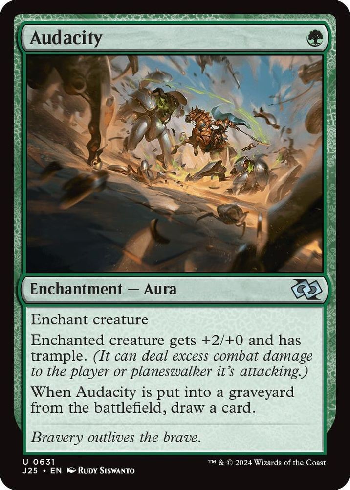 2024 Magic: The Gathering: Foundations Jumpstart - Audacity (#631, U, Near Mint)
