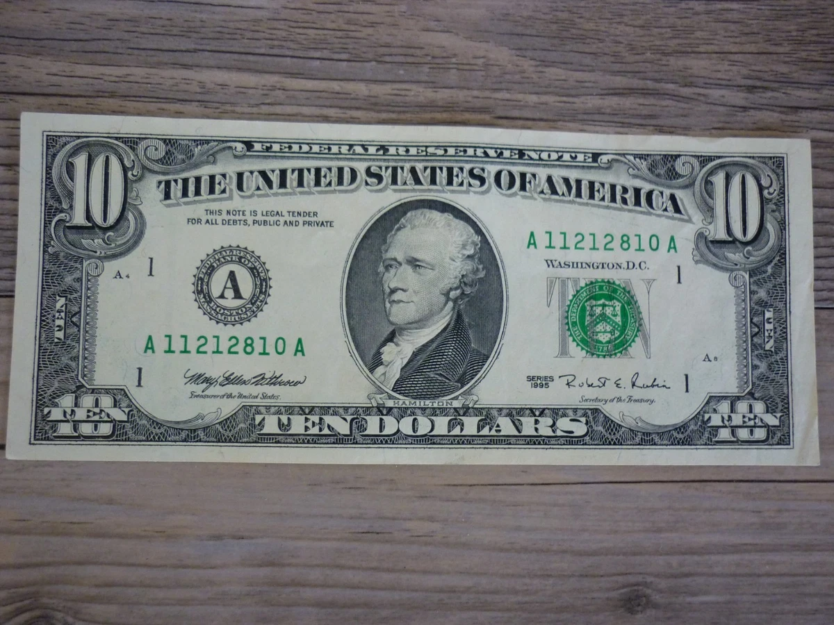 Uncertified $10 1995 US Federal Reserve Small Notes for sale | eBay