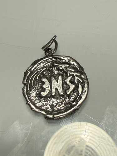 REPLICA Ancient Greek Or Roman Silver Coin Pendant  - 9.9 Grams Of Sterling - Picture 4 of 11