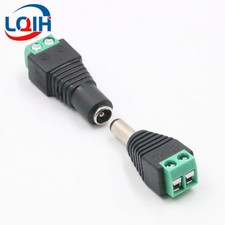 DC Terminal Connector 2-Pin Power Adapter 0.22 in x 2.1 0.1 in Plug Male to