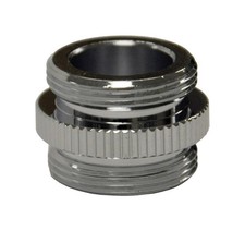 Danco Male Thread 3/4 in.-27M x 3/4 in.-27 Chrome Plated Aerator Adapter