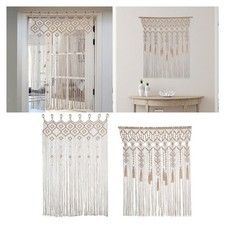 Macrame Curtain Wall Art Handcrafts Tassel Art Decor Handmade Doorway Curtain