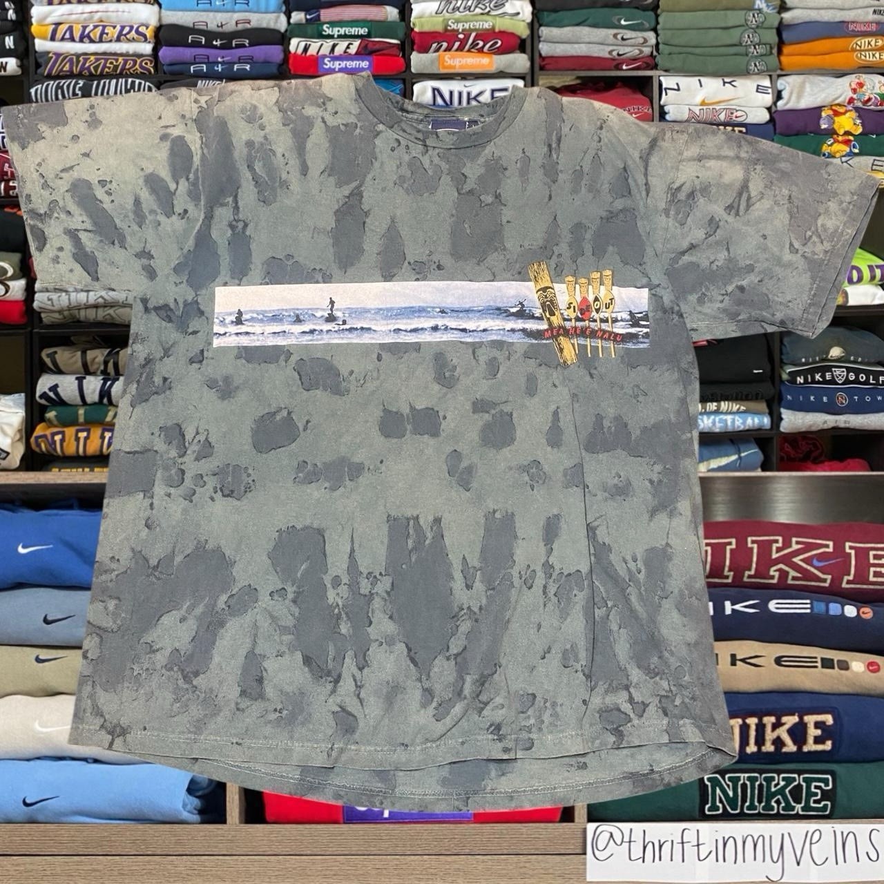 Vintage 90s Side Out Grunge Skater Surf Style Shirt/ (Free s