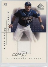 2001 SP Game Used Edition Authentic Fabric Phil Nevin #PN 05k6
