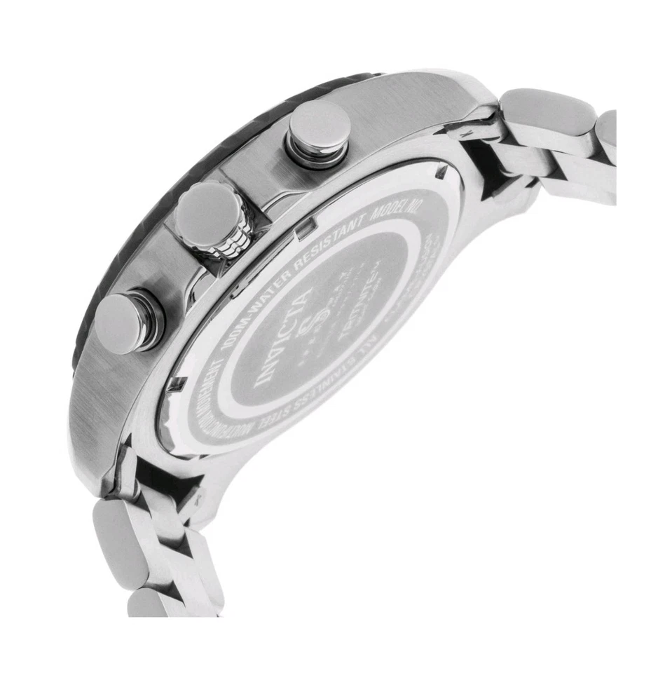 Invicta Speedway cronógrafo masculino aço inoxidável taquímetro mostrador prata 24211 - Imagem 4 de 4