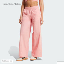 ADIDAS originals Woven Wide Leg pants Womens Size XS S Pink KC0676