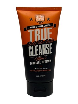 5oz Wild Willies True Cleanse Daily Face Wash Mens Skincare Regimen Cedarwood
